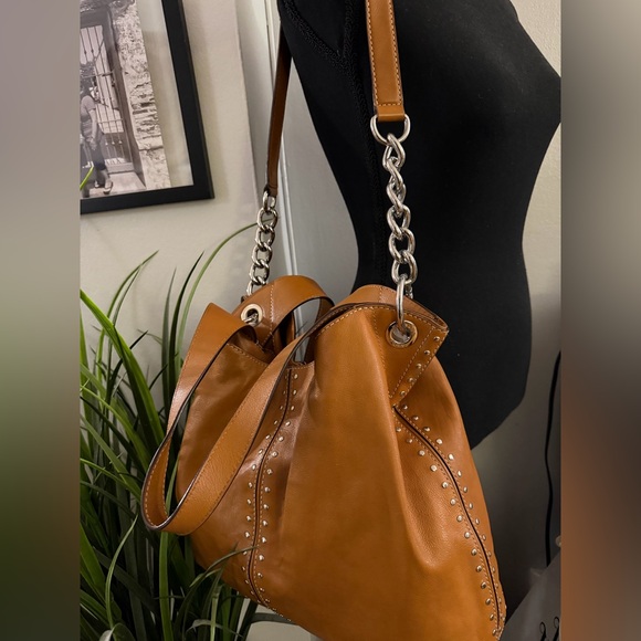 Michael Kors Uptown Astor Studded Shoulder Bag - Picture 15 of 16